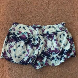 Tie dye cotton shorts!